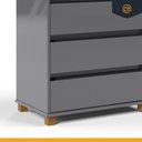 Ver imagem 5 de Mini Cômoda/mesa de Cabeceira 3 Gavetas Ej Móveis