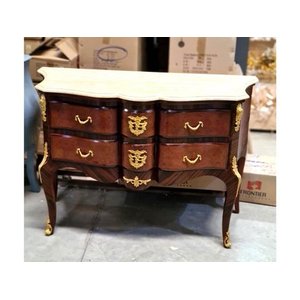 Cômoda Luiz XV Ornamentado Bronze T Marmore Formosa