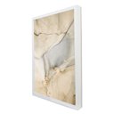 Ver imagem 2 de Quadro Decorativo Abstrato Mármore Branco Perolado em Moldura Caixa TaColado Moldura Trad 1cm Preta
