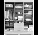 Ver imagem 4 de Guarda-Roupa Casal com Espelho 6 Portas Capelinha Débora Acp Branco
