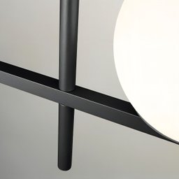Pendente 3 Bolas Vidro 15cm 80cm Mesa Jantar Escritorio Banc:branco Fosco - 4