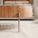 Ver imagem 6 de Mesa de Centro Amadeirado com Vidro Espelhado 100x63cm Istambul Elipse