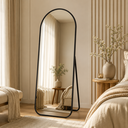 Ver imagem 6 de Kit 2 Espelho Decorativo de Chão 160x50cm com Moldura em Metal Estilo Moderno para Quartos e Salas m
