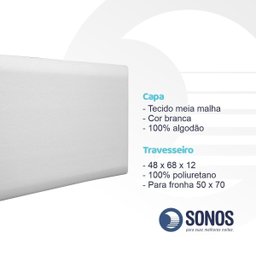 Travesseiro Sonos Nasa Light Médio 12cm de Altura - 4
