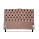 Ver imagem 1 de Cabeceira Casal 138 - Bello Box - Dunas Veludo Rosê