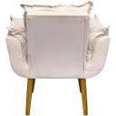 Ver imagem 3 de Kit 2 Poltronas Decorativas Reforçada para Sala Alice para Recepção Manicure Escritório Suede