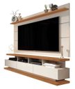 Ver imagem 2 de Rack com Painel para Tv até 70 Polegadas Vivare Off White com Freijó Giga Móveis