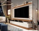 Ver imagem 1 de Rack com Painel para Tv até 70 Polegadas Vivare Off White com Freijó Giga Móveis