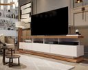 Ver imagem 1 de Rack para Tv Vivare Off White com Freijó - Giga Móveis