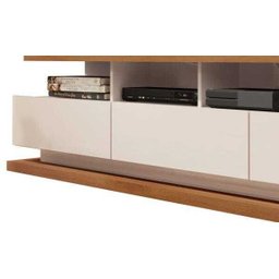 Rack para Tv Vivare Off White com Freijó - Giga Móveis - 2