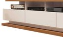 Ver imagem 2 de Rack para Tv Vivare Off White com Freijó - Giga Móveis