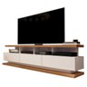 Rack para Tv Vivare Off White com Freijó - Giga Móveis - 4
