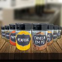 Ver imagem 7 de Pote Tempero Kit 16 Potes+16 Etiquetas Adesivas Porta Condimento CR270 Arte Cozinha Potes de Tempero