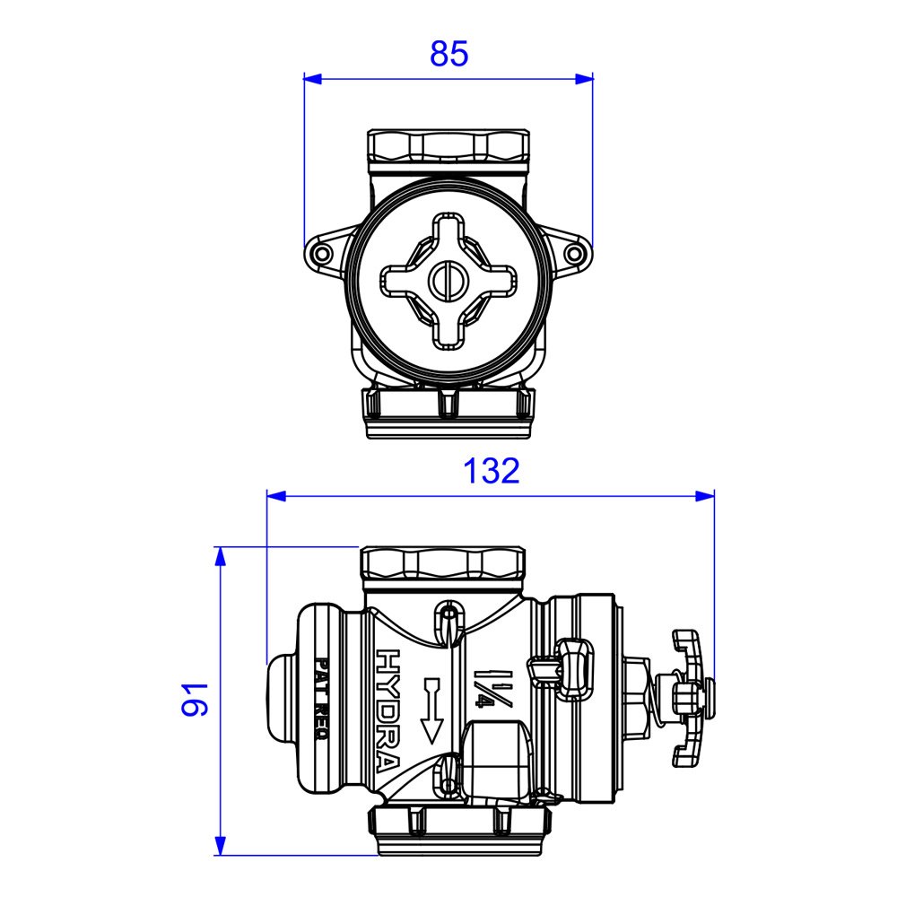Valvula de Descarga Base Hydra 4550 1.1/4" 4550.404 - 8