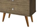 Ver imagem 4 de Mesa de Cabeceira Retrô Status 3 Gavetas Jequitibá - JeA Móveis