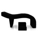 Ver imagem 6 de Maca de Estética para Massagem Cílios Fixa Lash Estofada com Escada Veludo Preto G83 - Gran Belo Mac