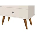 Ver imagem 4 de Mesa de Cabeceira Retrô Status 2 Gavetas Off White - Jea Móveis