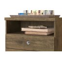 Ver imagem 3 de Mesa de Cabeceira Retrô Status 2 Gavetas Jequitibá - Jea Móveis