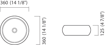 Cuba para Banheiro Redonda 35,5cm Preta - Icasa - ICA612 - Unitário - 1