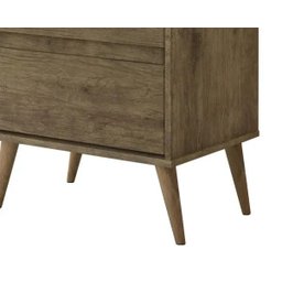 Mesa de Cabeceira Retrô Lótus 2 Gavetas Jequitibá - JeA Móveis - 4