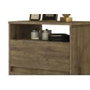 Ver imagem 3 de Mesa de Cabeceira Retrô Lótus 2 Gavetas Jequitibá - JeA Móveis