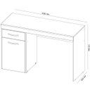 Ver imagem 3 de Mesa para Computador Escrivaninha 1 Gaveta 1 Porta Glória Amêndola Touch