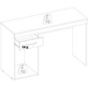 Ver imagem 6 de Mesa para Computador Escrivaninha 1 Gaveta 1 Porta Glória Amêndola Touch
