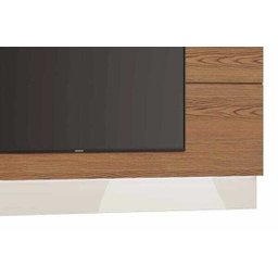 Rack com Painel Classic com 3 Gavetas 220cm Freijó com Off White - Imcal Móveis - 4
