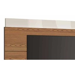 Rack com Painel Classic com 3 Gavetas 220cm Freijó com Off White - Imcal Móveis - 3