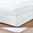 Ver imagem 2 de Saia Branca para Cama Box Casal Padrão Tecido Matelado