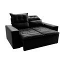 Ver imagem 7 de Conjunto de Sofá 3 e 2 Lugares Retrátil e Reclinável 2.00x1.50m Cama Inbox Smal Suede Preto