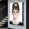 Quadro Decorativo Audrey Hepburn:90x60 cm/BORDA INFINITA - 4
