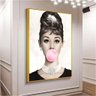 Quadro Decorativo Audrey Hepburn:90x60 cm/BORDA INFINITA - 6