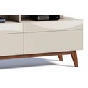 Ver mais imagens de Rack com Painel Classic com 2 Gavetas 1.4 Freijó com Off White - Imcal Móveis