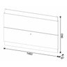 Rack com Painel Classic com 2 Gavetas 1.4 Freijó com Off White - Imcal Móveis - 5