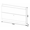 Ver imagem 5 de Rack com Painel Classic com 2 Gavetas 1.4 Freijó com Off White - Imcal Móveis