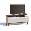 Ver imagem 6 de Rack com Painel Classic com 2 Gavetas 1.4 Freijó com Off White - Imcal Móveis