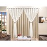 Cortina para Sala 2m x 1,70m Bege para Varão Simples - 4
