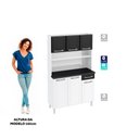 Ver imagem 5 de Armário De Cozinha Aço Kit Telasul Topázio Smart Bco/pto