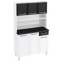 Ver imagem 6 de Armário De Cozinha Aço Kit Telasul Topázio Smart Bco/pto