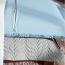 Ver imagem 2 de Porta Travesseiro Paris Percal 150 Fios 100% Algodão 70x50cm Matelado com Debrum:Cinza