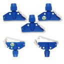 Ver imagem 1 de Garra Euro para Mop Úmido Refil Encaixe Plástica Azul - Kit 5 Unidades
