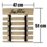 Quadro Porta Faixas de Jiu Jitsu - Pinus - 6