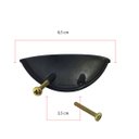 Ver imagem 2 de Kit 3 Puxador Concha Puxadores de Gaveta Armario Moveis: Preto Fosco