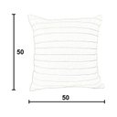 Ver imagem 4 de Kit 4 Capas para Almofada Drapeada Line em Veludo Quadrada 50x50 Cor:terracota
