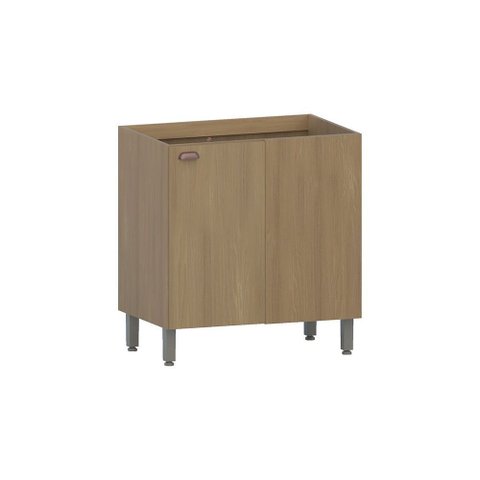 Balcão Canto Reto 80cm 1 Porta sem Tampo Classic Luciane Móveis