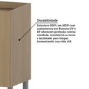 Ver imagem 6 de Balcão Canto Reto 80cm 1 Porta sem Tampo Classic Luciane Móveis