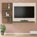 Ver imagem 7 de Painel Chess Pinho Ripado/off White Para Tv Até 50"