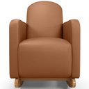Ver imagem 3 de Poltrona de Amamentação com Balanço e Puff Orgânico Saori W01 Courissimo Mocca - Lyam Decor