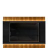 Painel Home para TV até 65 Polegadas Ripado com LED MDF Felinni - DJ Móveis - Preto Gloss e Tro - 4